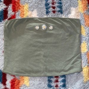 Hollister sage green tube top size- M